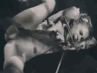 Black and white bdsm fetish compilation features multiple amateur hardcore fucking scenes